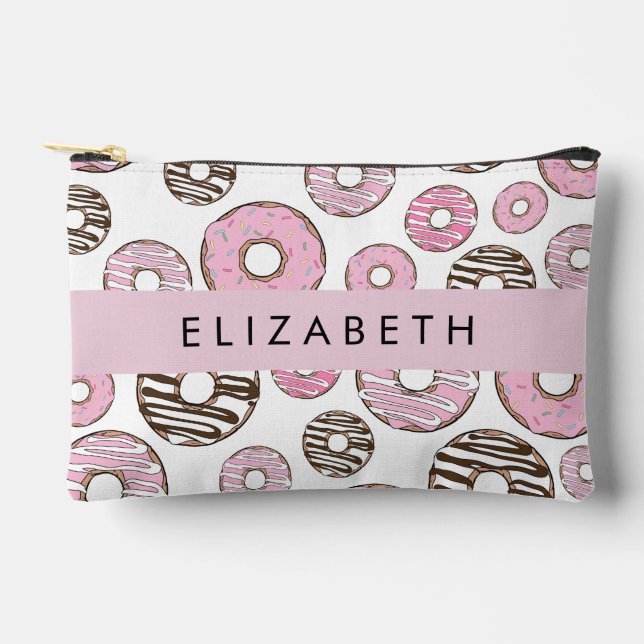 Pink Doughnuts, White Doughnuts, Sprinkles, Your N Accessory Pouch (Front)