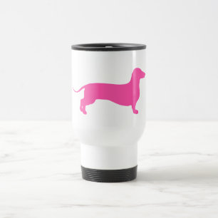 Pink Doxie Travel Mug