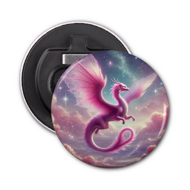 Pink Dragon Bottle Opener (Front)