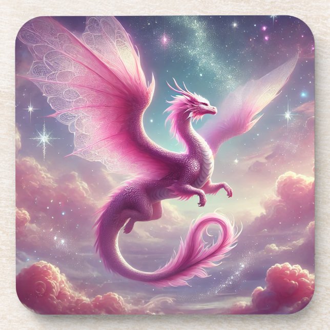 Pink Dragon Coaster (Front)