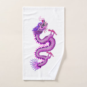 Pink dragon for dragon Boating Towel
