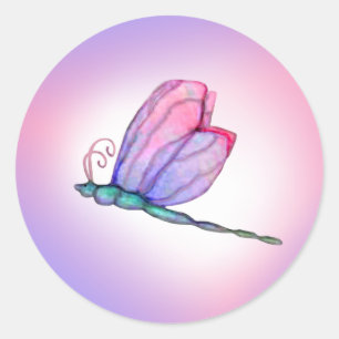Pink Dragonfly Dragonflies Stickers