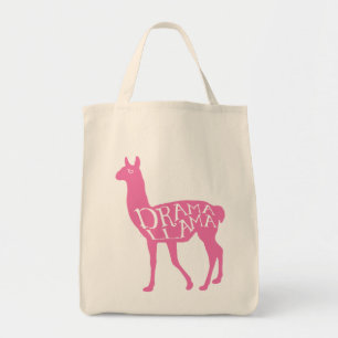 Pink Drama Llama Tote Bag