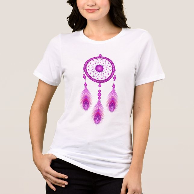 Pink Dream Catcher Tri-Blend Shirt (Front)