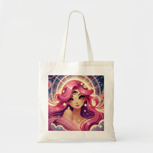 Pink Dream Enlightenment Awaken Everyday Tote Bag (Front)