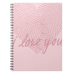 PINK DREAM I Love U Notebook
