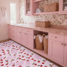 Pink dream laundry room Rug