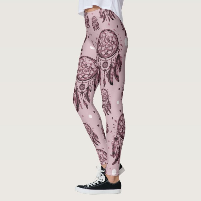 Pink dreamcatcher leggings (Left)