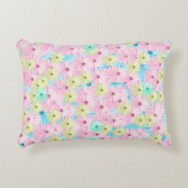 Pink Dreams Girly Sunflowers Pillows (Front)