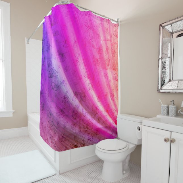 pink dreams shower curtain (In Situ)