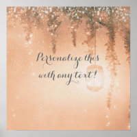 Pink Dreamy Rustic Forest Wedding Banner