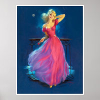 Pink Dress Pin Up