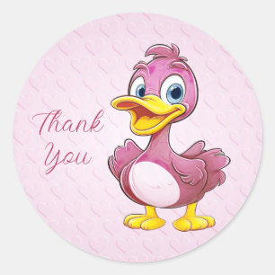Pink Duck Sticker