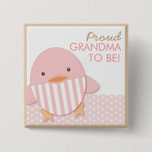Pink Ducky Proud Grandma Pin