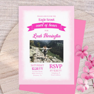 Pink Eagle Scout Court of Honour Ceremony Party