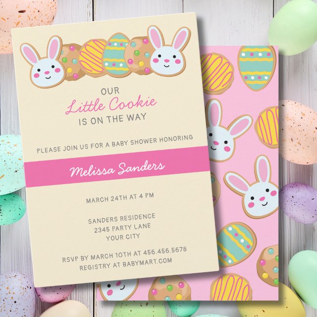PINK EASTER BABY SHOWER INVITATION (Creator Uploaded)