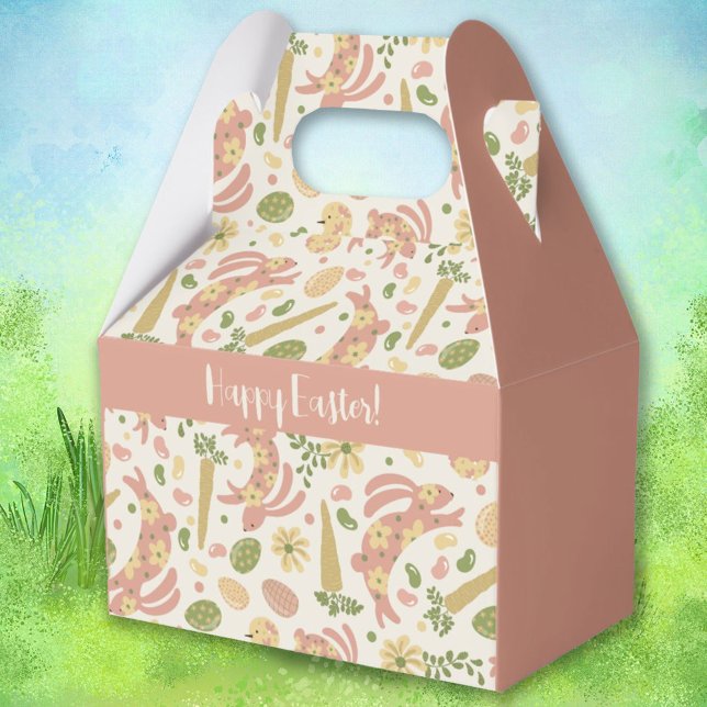 Pink Easter Bunnies Favour Box (Creator Uploaded)