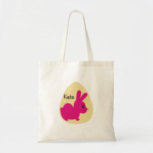 Pink Easter Bunny Tote Bag