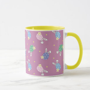 Pink Easter Egg Pattern Mug