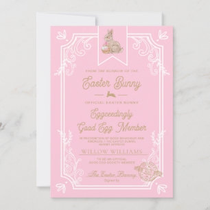 Pink Easter Good Egg Member Certificate Card
