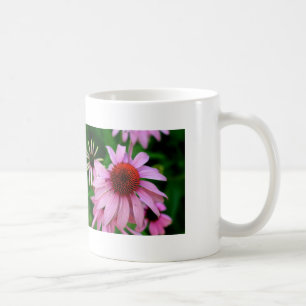 pink echinacea mug