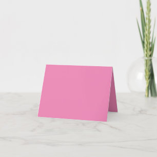 Pink #EF8484 Folded Thank You Card