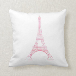 Pink Eiffel Tower Cushion
