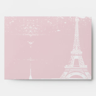 Pink Eiffel Tower Custom Envelopes