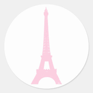 Pink Eiffel Tower Sticker