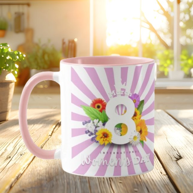 Pink Eight March Women's Day Mug (Creator Uploaded)