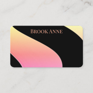 Pink Elegant Abstract Swirl Classic Business Cards