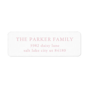 Pink Elegant Baby Birth Announcement Envelope