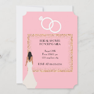 PINK ELEGANT BRIDAL SHOWER INVITATION
