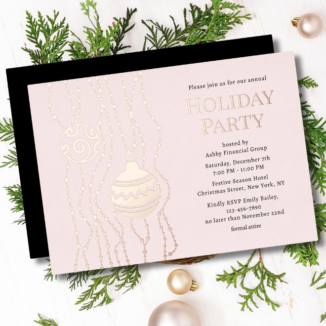 Pink Elegant Christmas Party Corporate Holiday (Creator Uploaded)