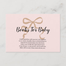 Pink elegant coquette bow Books for Baby 