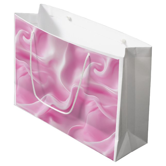 Pink Elegant Gift Bag (Front Angled)