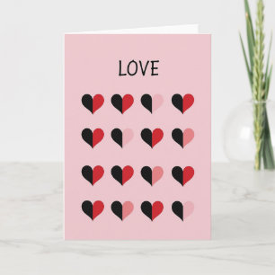 Pink Elegant Love Valentines Card