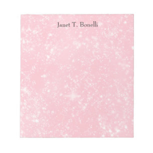 Pink Elegant Plain Simple Professional Notepad