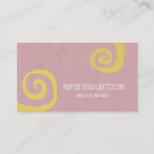 Pink Elegant Swirl Cards