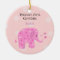 Pink Elephant Baby First Christmas