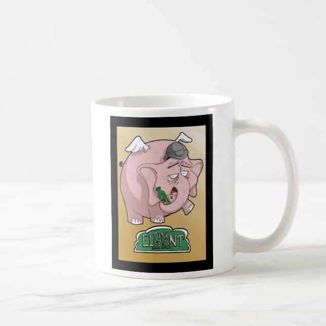 pink elephant brand rotgut coffee mug (Right)