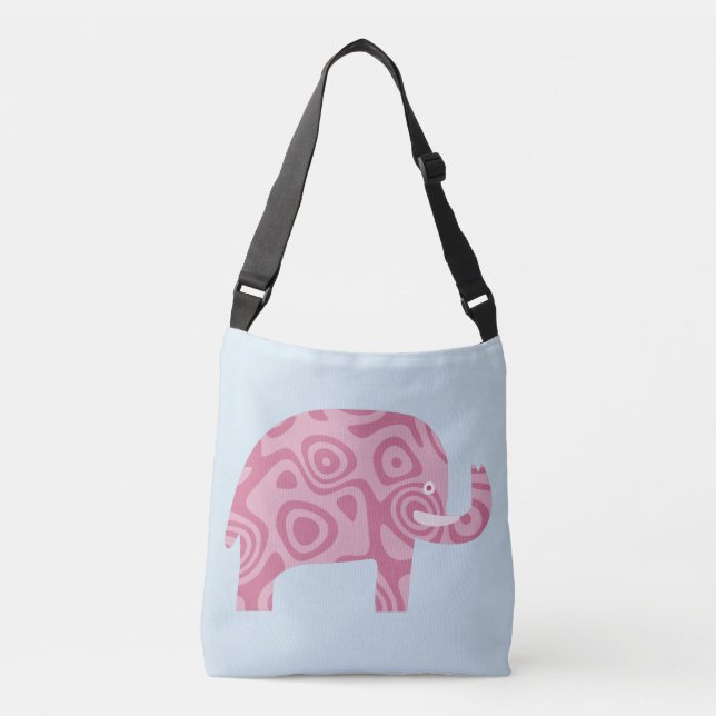 Pink Elephant Crossbody Bag (Front)