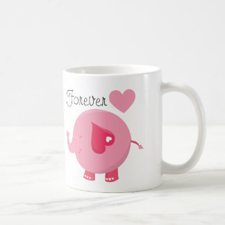 Pink Elephant Forever Custom Mug