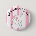 Pink Elephant Grandma to be Baby Shower Pin