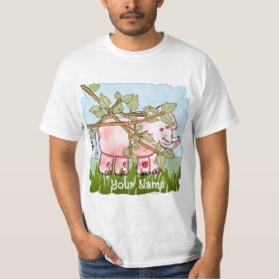 Pink Elephant Hiding T-Shirt