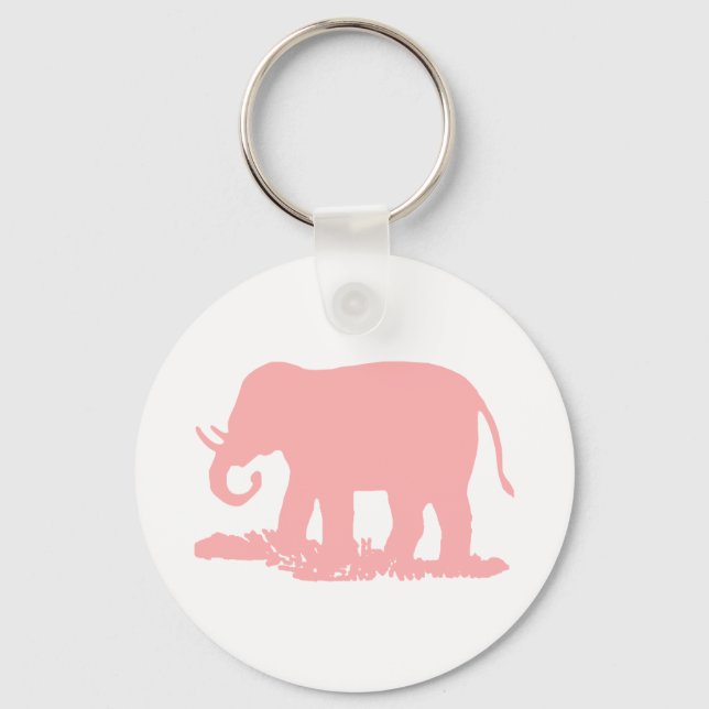 Pink Elephant Key Ring (Front)
