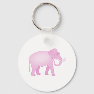 Pink Elephant Key Ring
