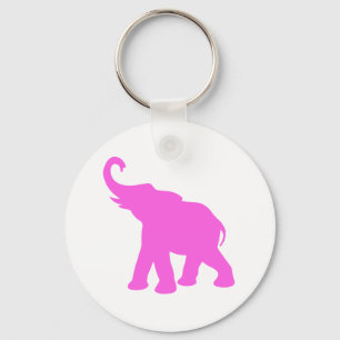 Pink Elephant Key Ring