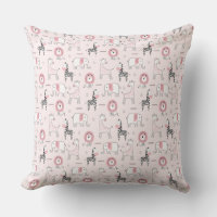 Pink Elephant Lion, Zebra Zoo Animals Beach Ocean
