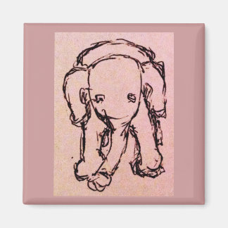 Pink Elephant Magnet